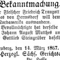 1867-03-14 Hdf Fleischer Matthes Auswanderung